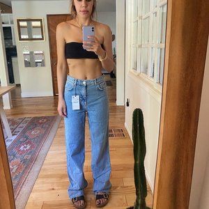 Zara wide leg jeans with tag